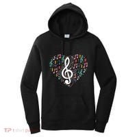 Music Lover Treble Clef Heart Music Notes Musician Music Women's Hoodie thumb 0
