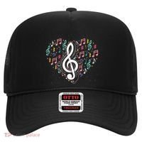 Music Lover Treble Clef Heart Music Notes Musician Music Hat thumb 0