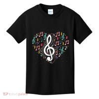 Music Lover Treble Clef Heart Music Notes Musician Music Kids T-Shirt thumb 0