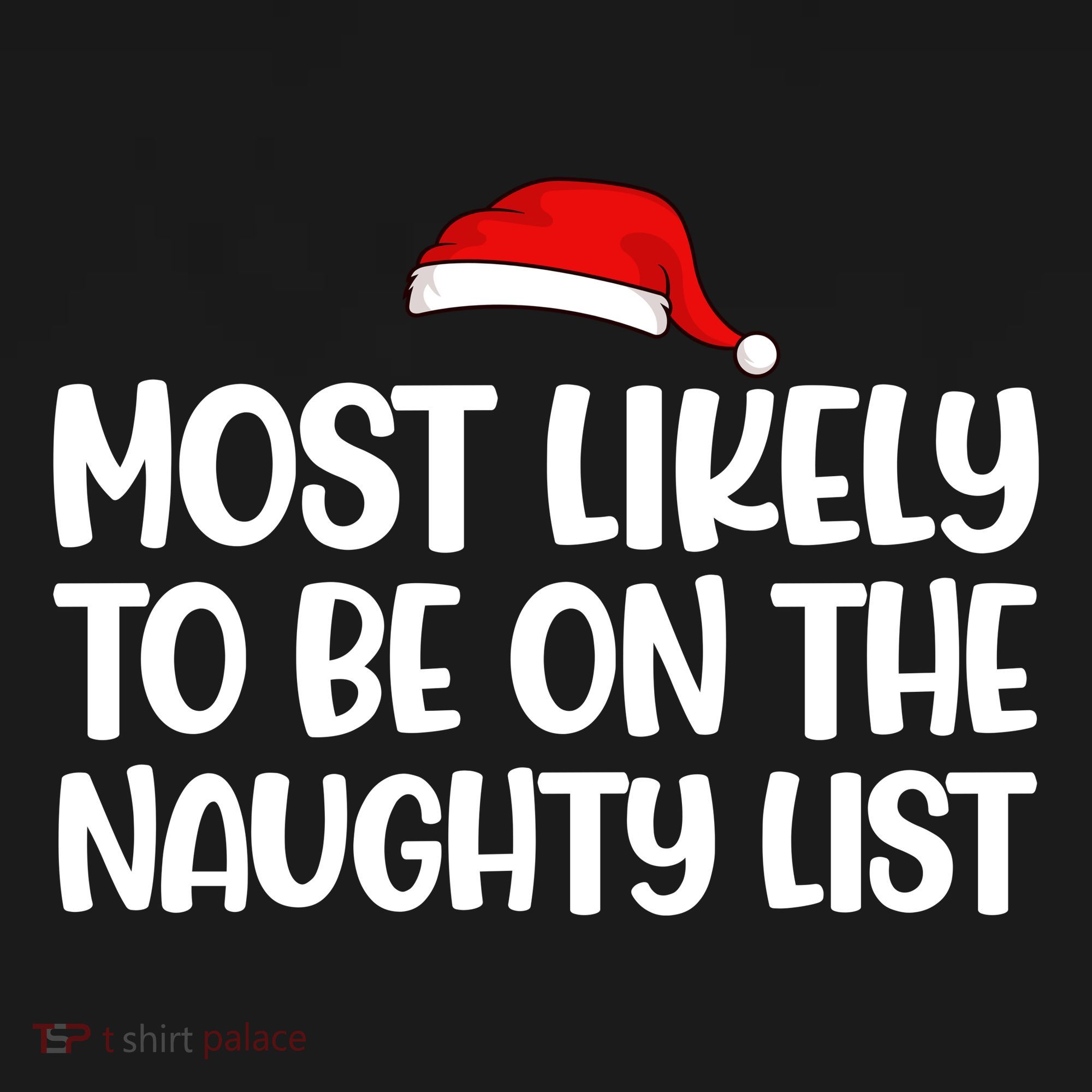 Most Likely To Be On The Naught List Funny Christmas Women's Hoodie