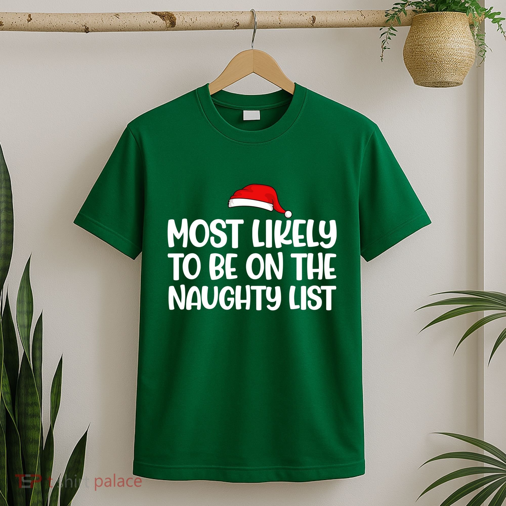 Most Likely To Be On The Naught List Funny Christmas T-Shirt