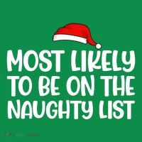 Most Likely To Be On The Naught List Funny Christmas Toddler Hoodie thumb 2