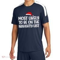 Most Likely To Be On The Naught List Funny Christmas Sport-Tek Competitor United Soccer Jersey thumb 0