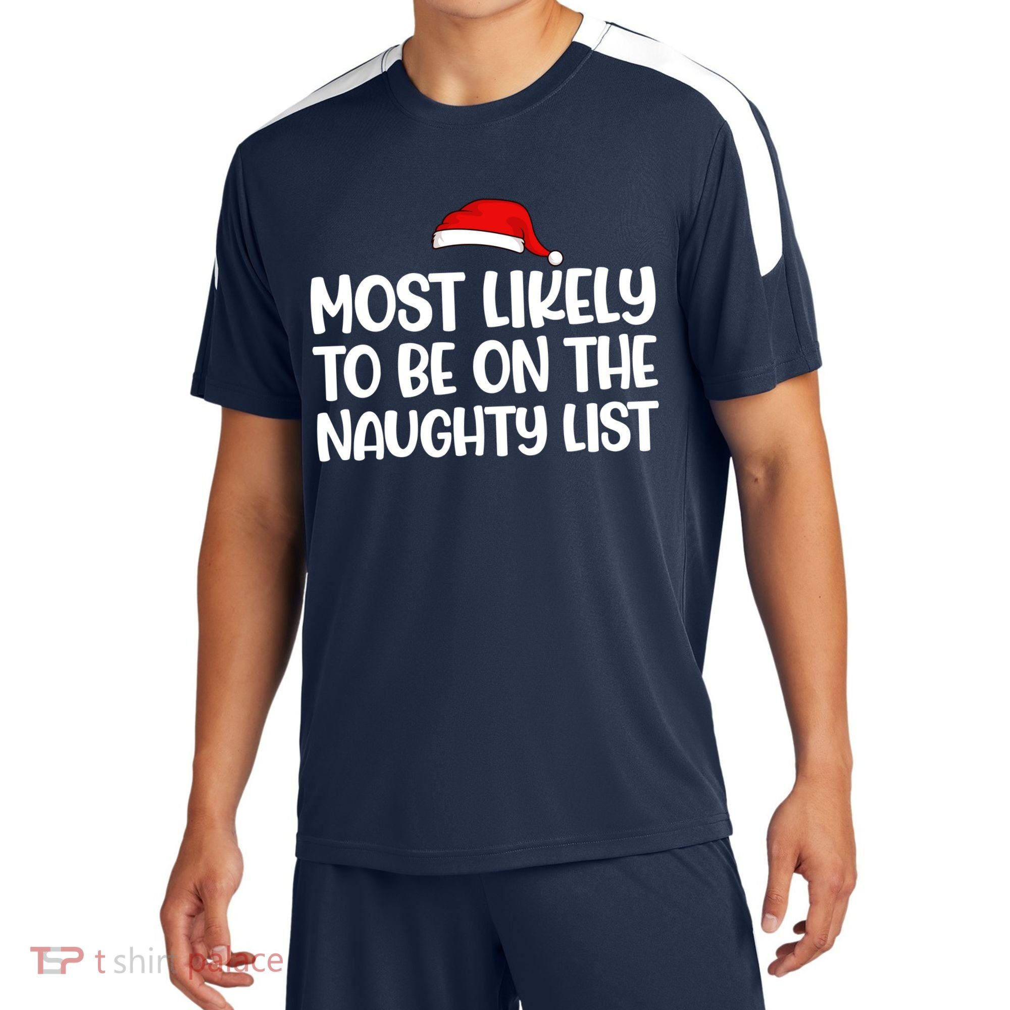 Most Likely To Be On The Naught List Funny Christmas Sport-Tek Competitor United Soccer Jersey