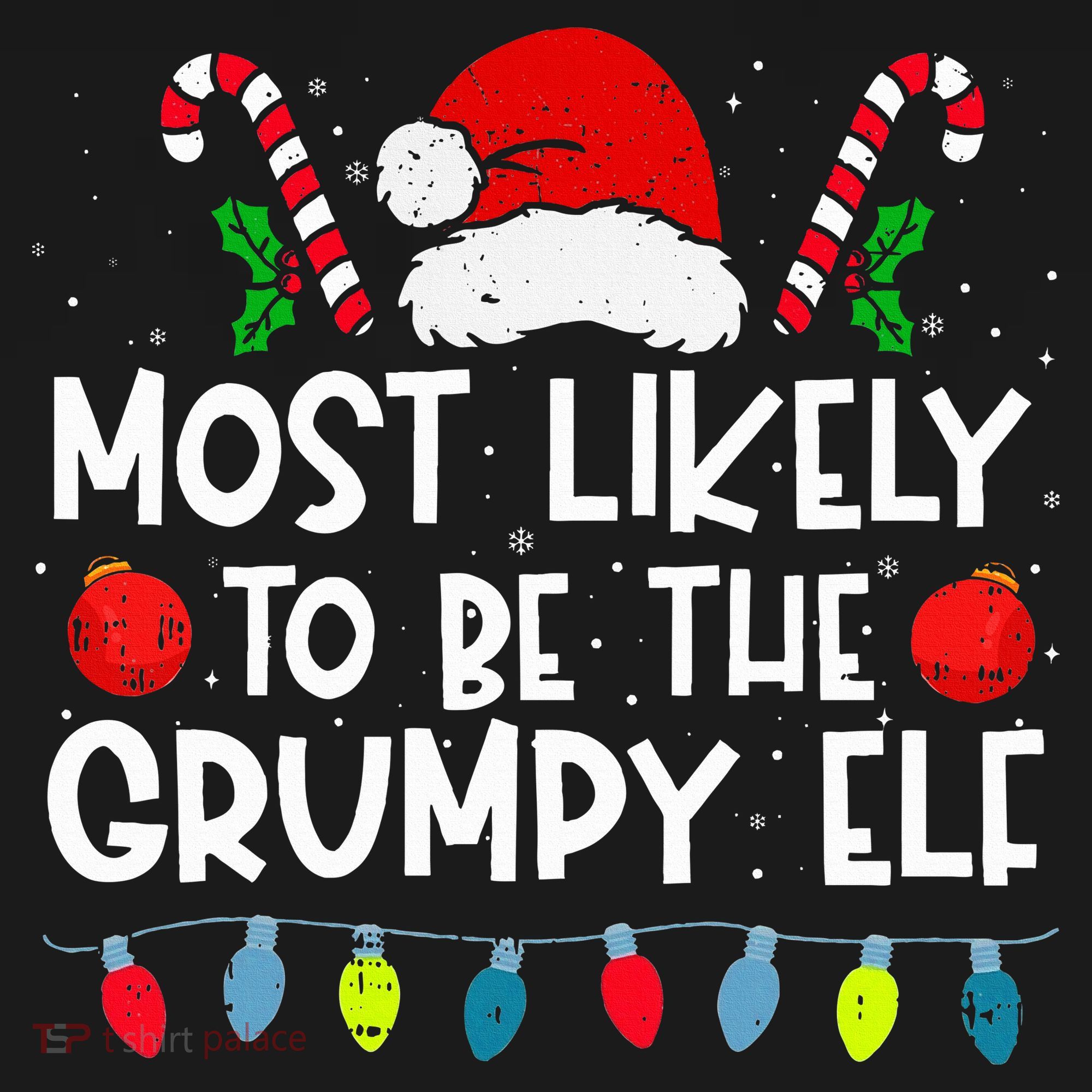 Most Likely To Be The Grumpy Elf Family Crew Christmas  Backpack