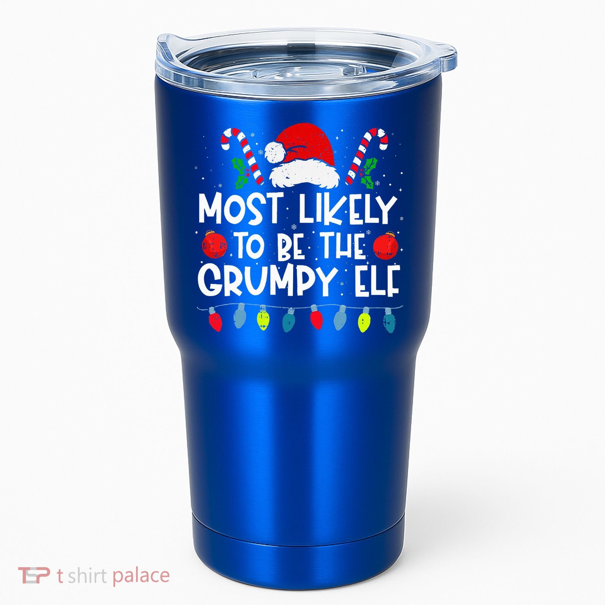 Most Likely To Be The Grumpy Elf Family Crew Christmas  Tumbler
