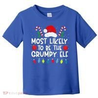 Most Likely To Be The Grumpy Elf Family Crew Christmas  Toddler T-Shirt thumb 0