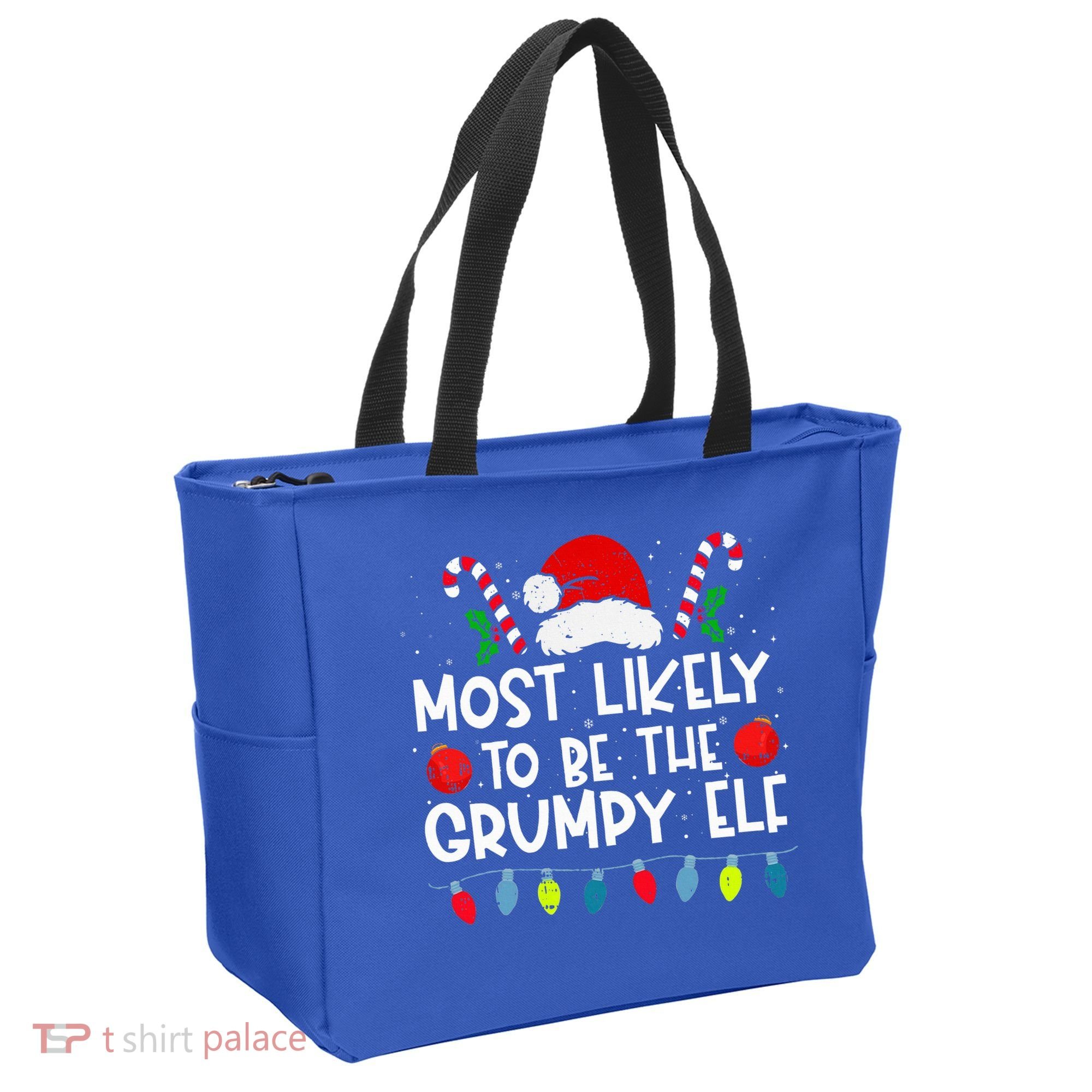 Most Likely To Be The Grumpy Elf Family Crew Christmas  Tote Bag