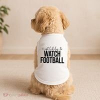 Most Likely To Watch Football Funny Doggie Tank thumb 2