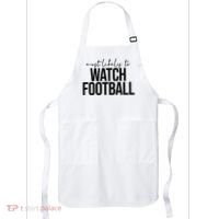 Most Likely To Watch Football Funny Apron thumb 0