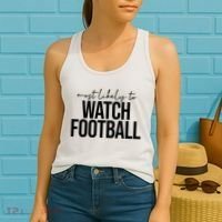 Most Likely To Watch Football Funny Women's Tank Top thumb 2