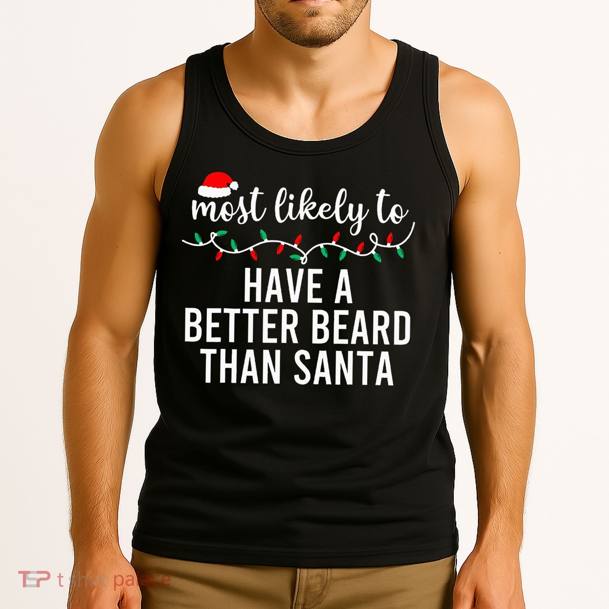 Most Likely To Christmas Matching Family Pajamas Funny Tank Top