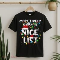 Most Likely To Be On The Nice List Family Matching Christmas T-Shirt thumb 2