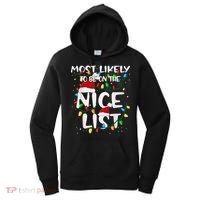 Most Likely To Be On The Nice List Family Matching Christmas Women's Hoodie thumb 0