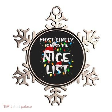 Most Likely To Be On The Nice List Family Matching Christmas Ornament