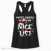 Most Likely To Be On The Nice List Family Matching Christmas Women's Tank Top thumb 0