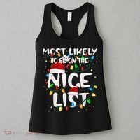 Most Likely To Be On The Nice List Family Matching Christmas Women's Tank Top thumb 3