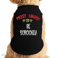 Most Likely To Christmas Be Scroogey Family Group Doggie Tank thumb 0