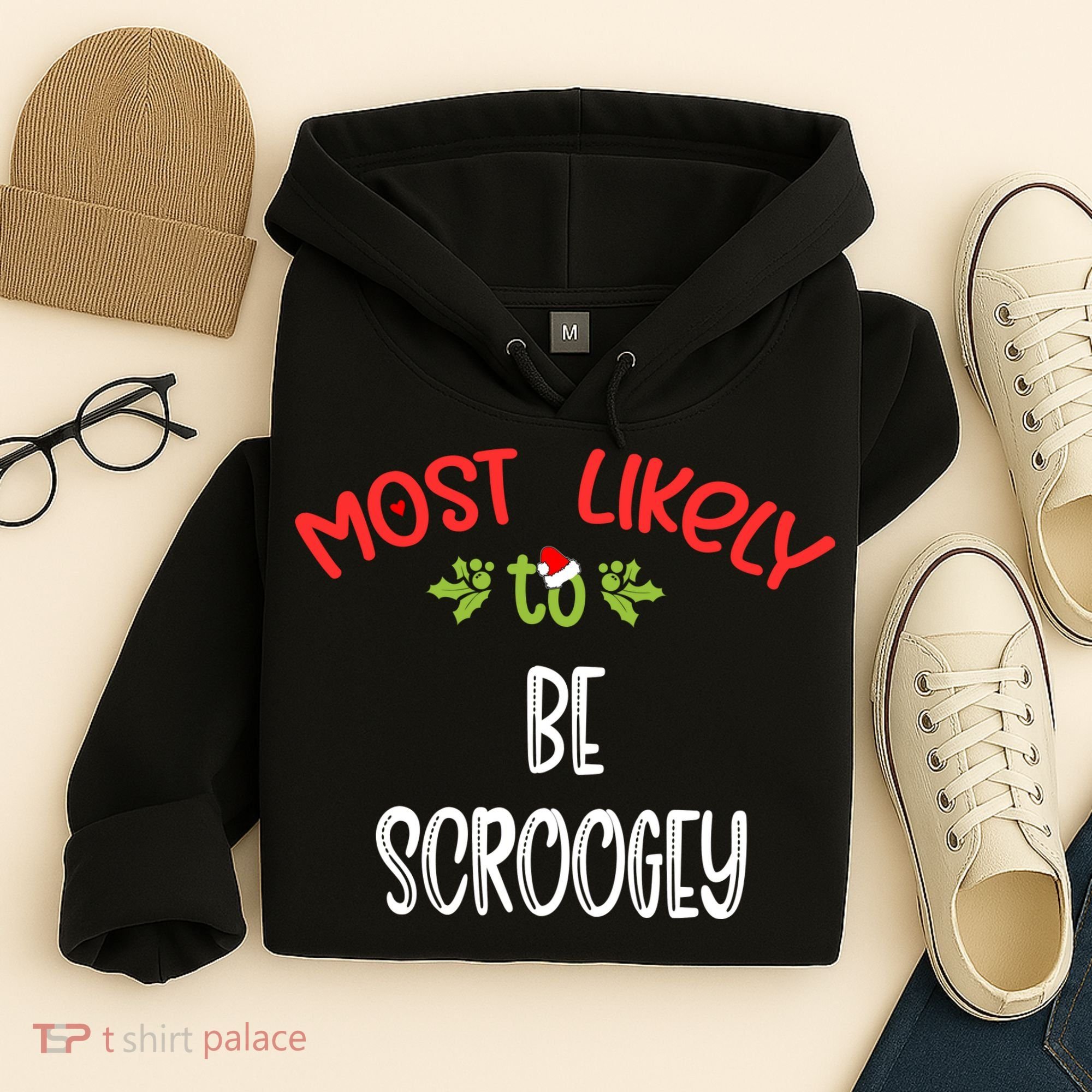 Most Likely To Christmas Be Scroogey Family Group Hoodie