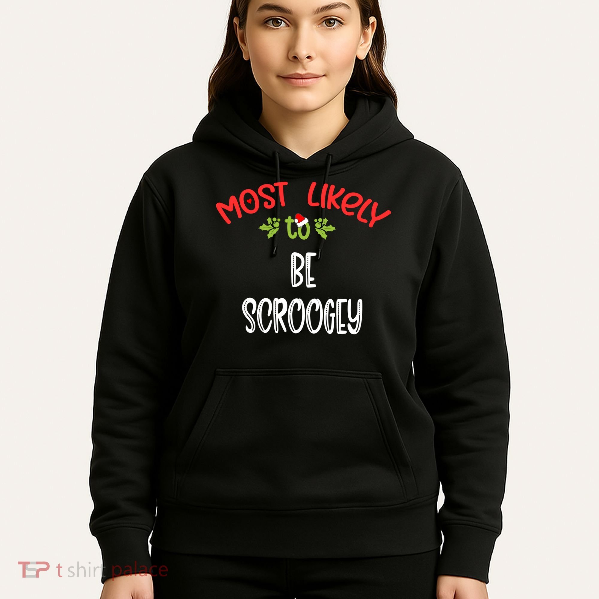 Most Likely To Christmas Be Scroogey Family Group Hoodie