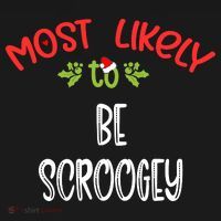 Most Likely To Christmas Be Scroogey Family Group Mousepad thumb 1