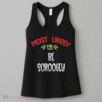 Most Likely To Christmas Be Scroogey Family Group Women's Tank Top thumb 3