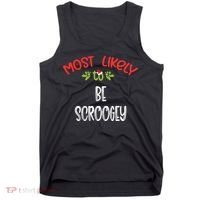 Most Likely To Christmas Be Scroogey Family Group Tank Top thumb 0
