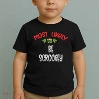 Most Likely To Christmas Be Scroogey Family Group Toddler T-Shirt thumb 2