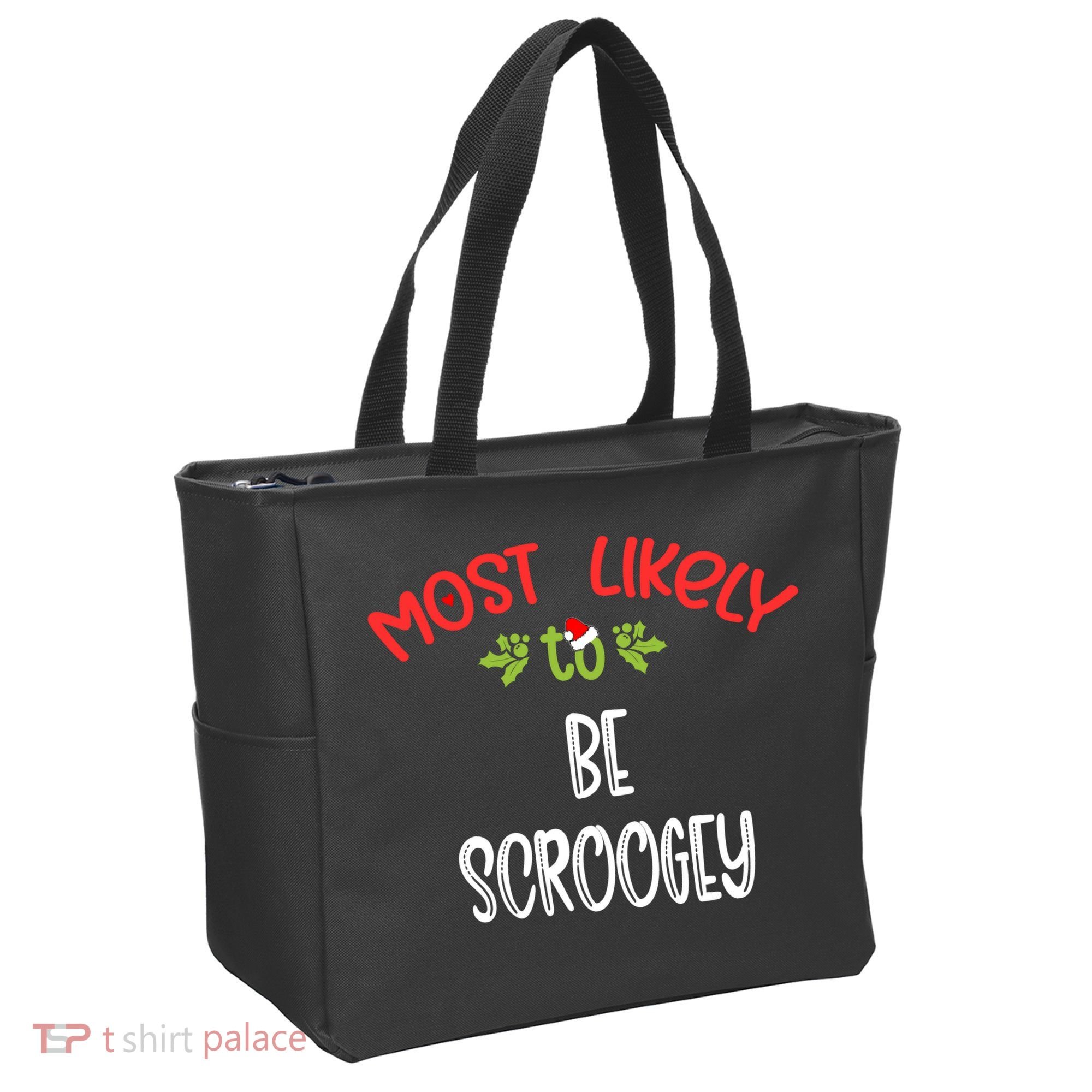 Most Likely To Christmas Be Scroogey Family Group Tote Bag