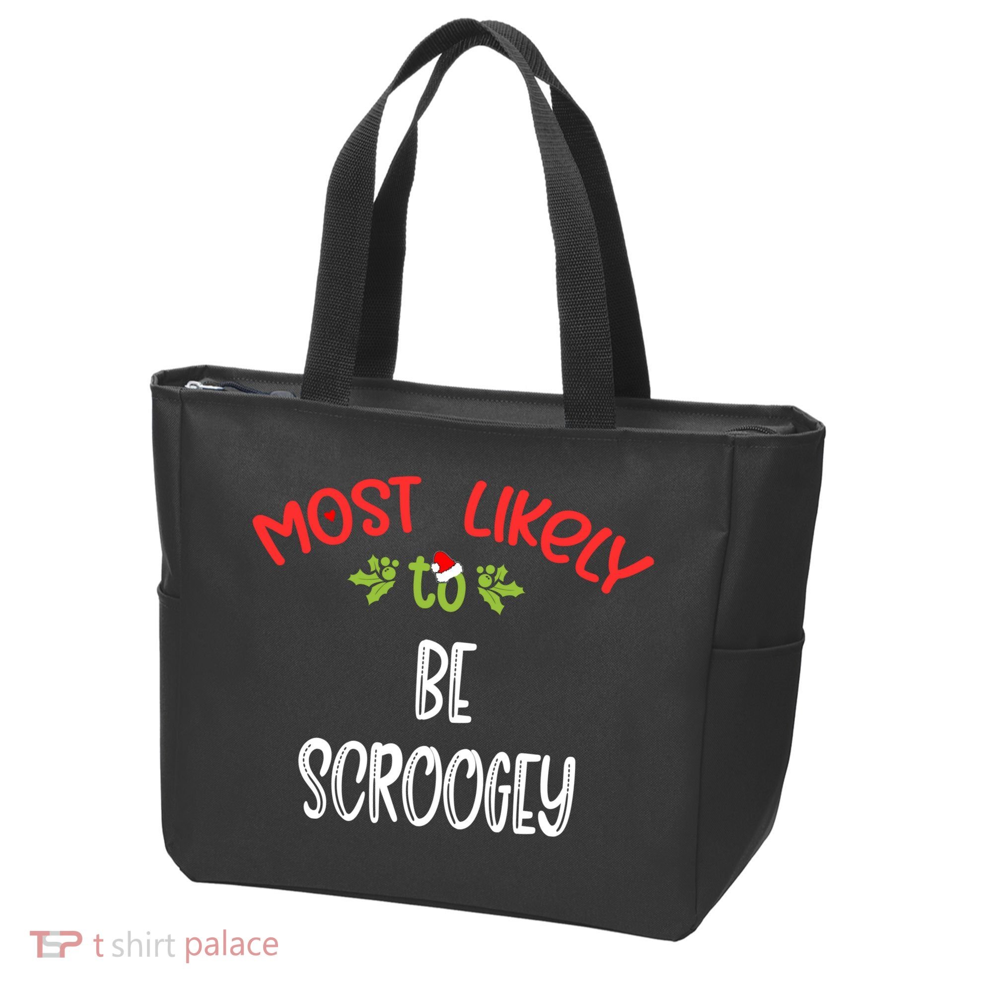 Most Likely To Christmas Be Scroogey Family Group Tote Bag
