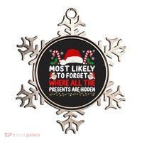 Most Likely To Forget Where All The Presents Are Hidden Xmas Ornament thumb 0