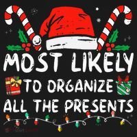 Most Likely To Organize All The Presents Family Christmas Women's Hoodie thumb 2