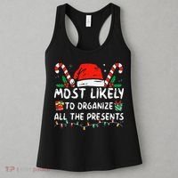 Most Likely To Organize All The Presents Family Christmas Women's Tank Top thumb 3