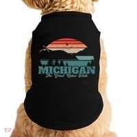 Michigan Lake The Great Lakes State Proud Michigander Doggie Tank thumb 0