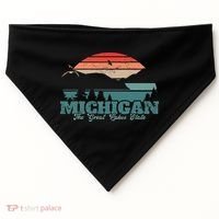 Michigan Lake The Great Lakes State Proud Michigander USA-Made Doggie Bandana thumb 0