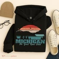 Michigan Lake The Great Lakes State Proud Michigander Hoodie thumb 4