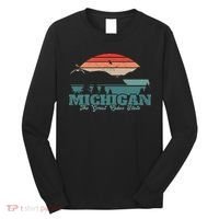 Michigan Lake The Great Lakes State Proud Michigander Long Sleeve Shirt thumb 0