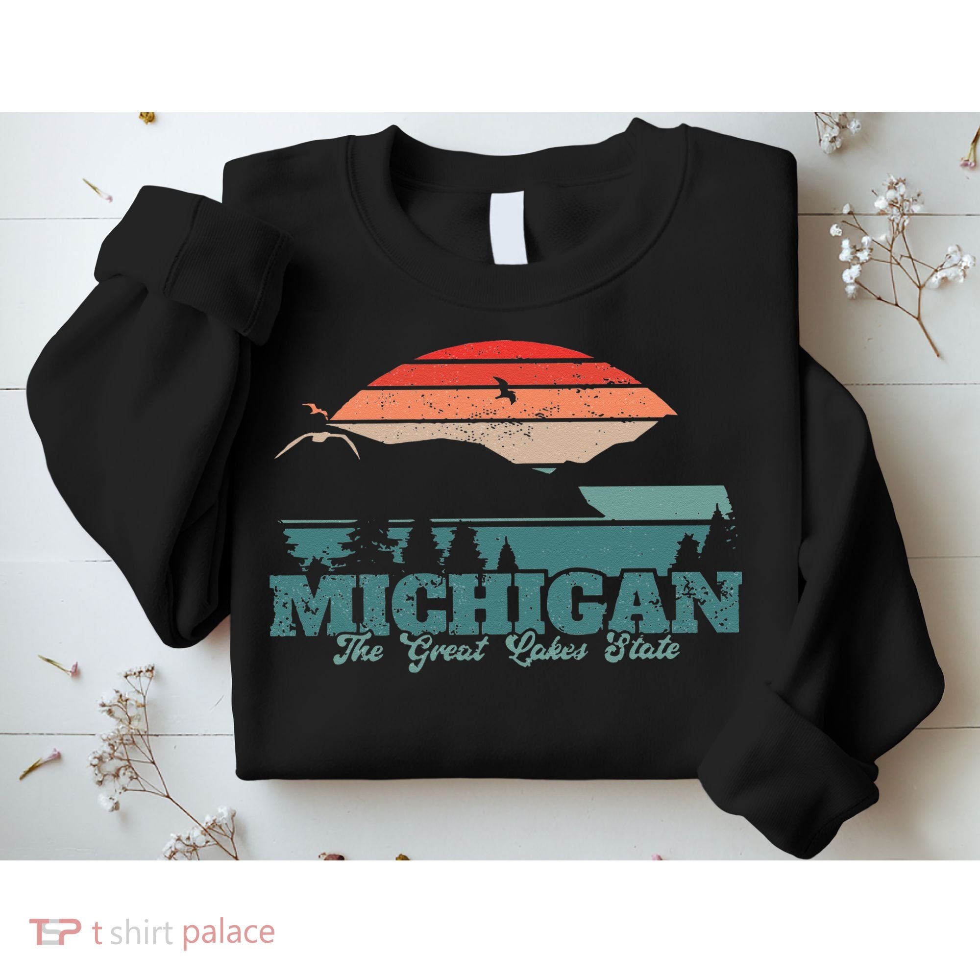 Michigan Lake The Great Lakes State Proud Michigander Sweatshirt