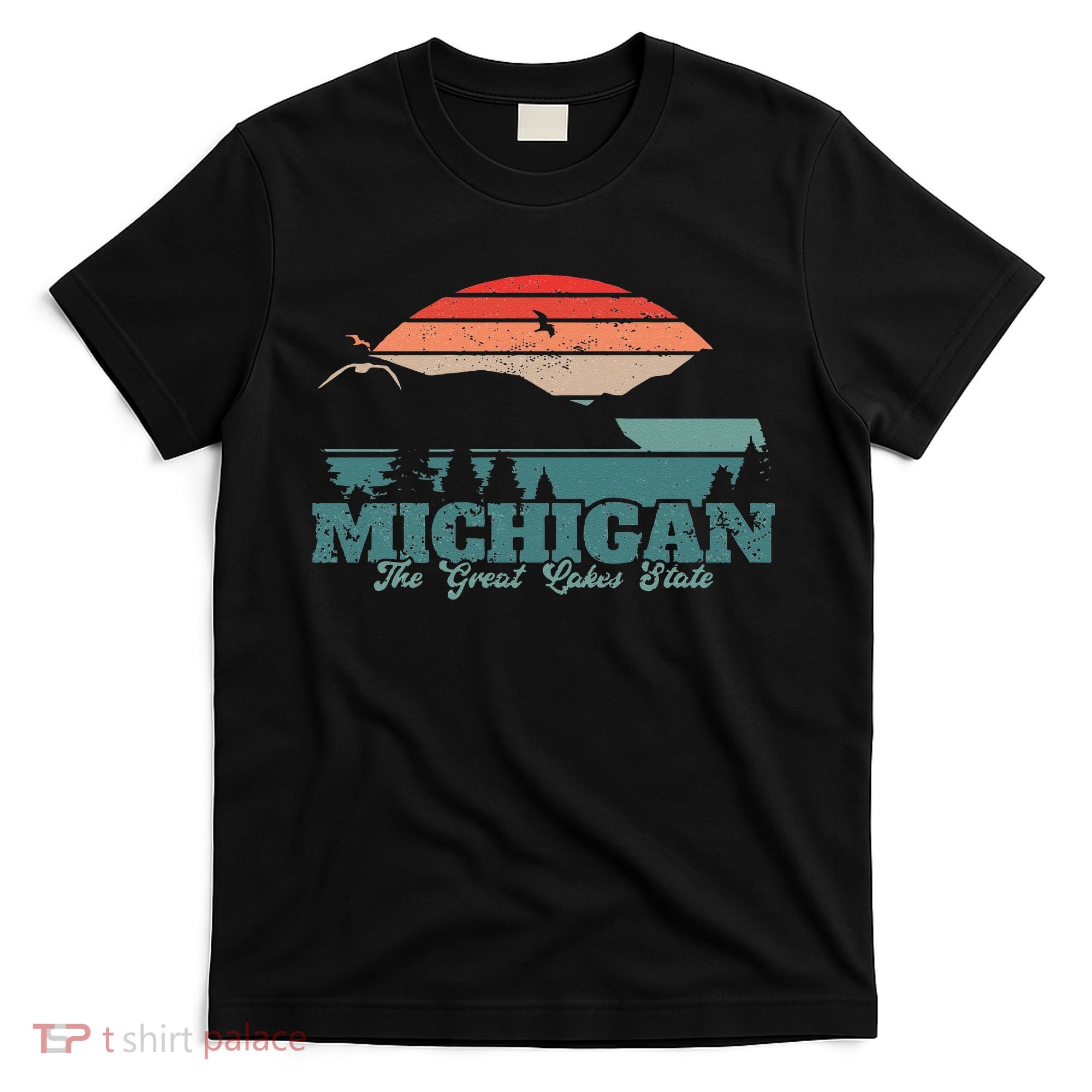 Michigan Lake The Great Lakes State Proud Michigander T-Shirt