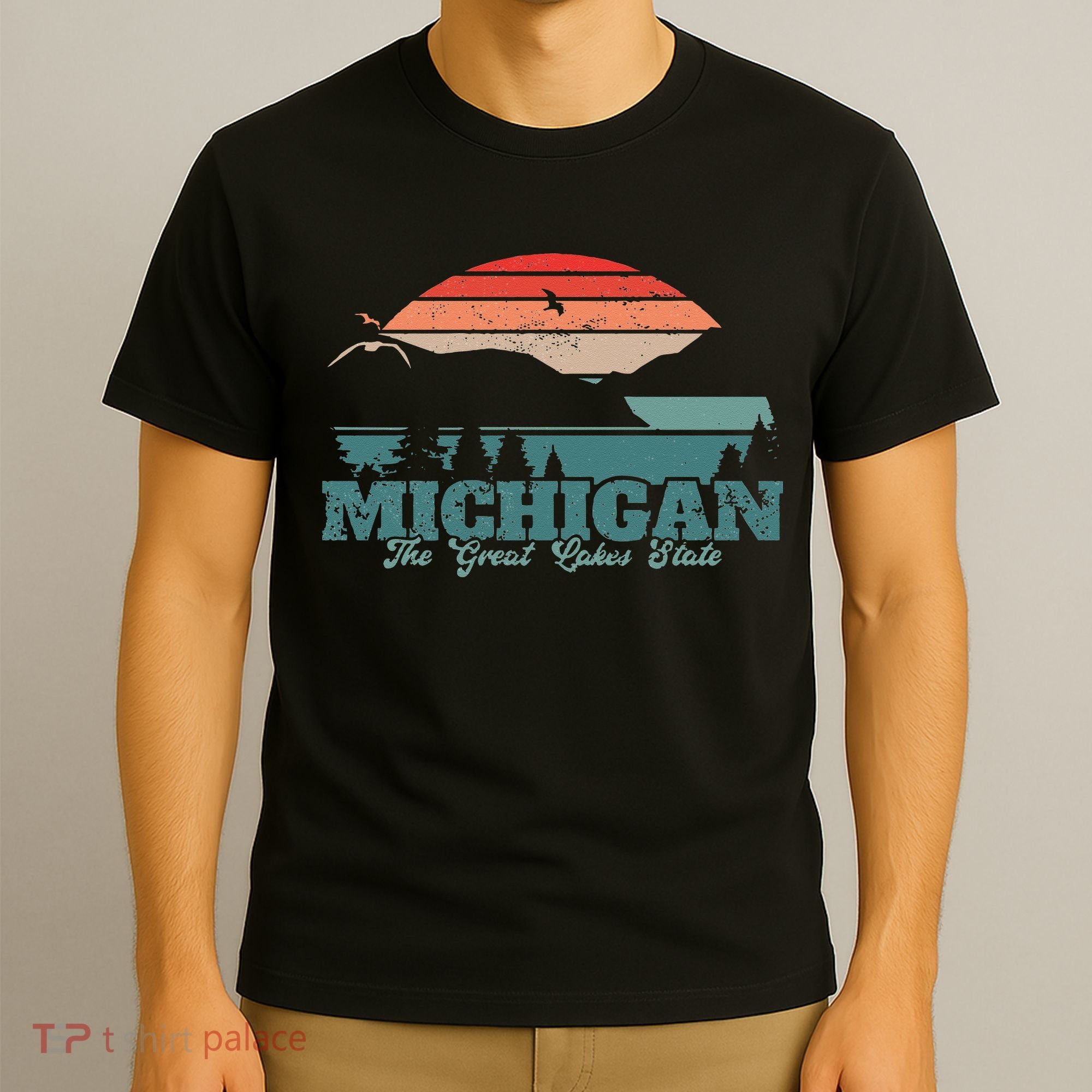 Michigan Lake The Great Lakes State Proud Michigander T-Shirt