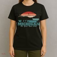 Michigan Lake The Great Lakes State Proud Michigander T-Shirt thumb 4