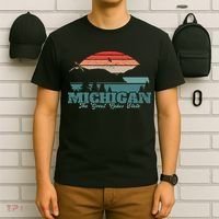 Michigan Lake The Great Lakes State Proud Michigander T-Shirt thumb 6
