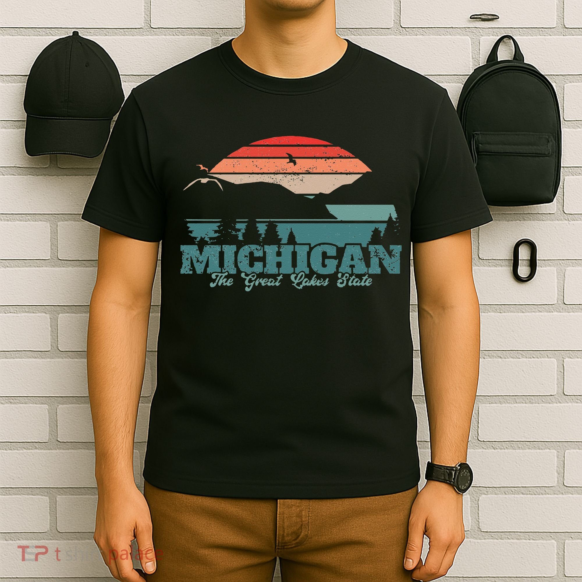 Michigan Lake The Great Lakes State Proud Michigander T-Shirt