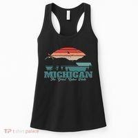 Michigan Lake The Great Lakes State Proud Michigander Women's Tank Top thumb 0