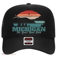 Michigan Lake The Great Lakes State Proud Michigander Hat thumb 0