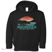 Michigan Lake The Great Lakes State Proud Michigander Toddler Hoodie thumb 0