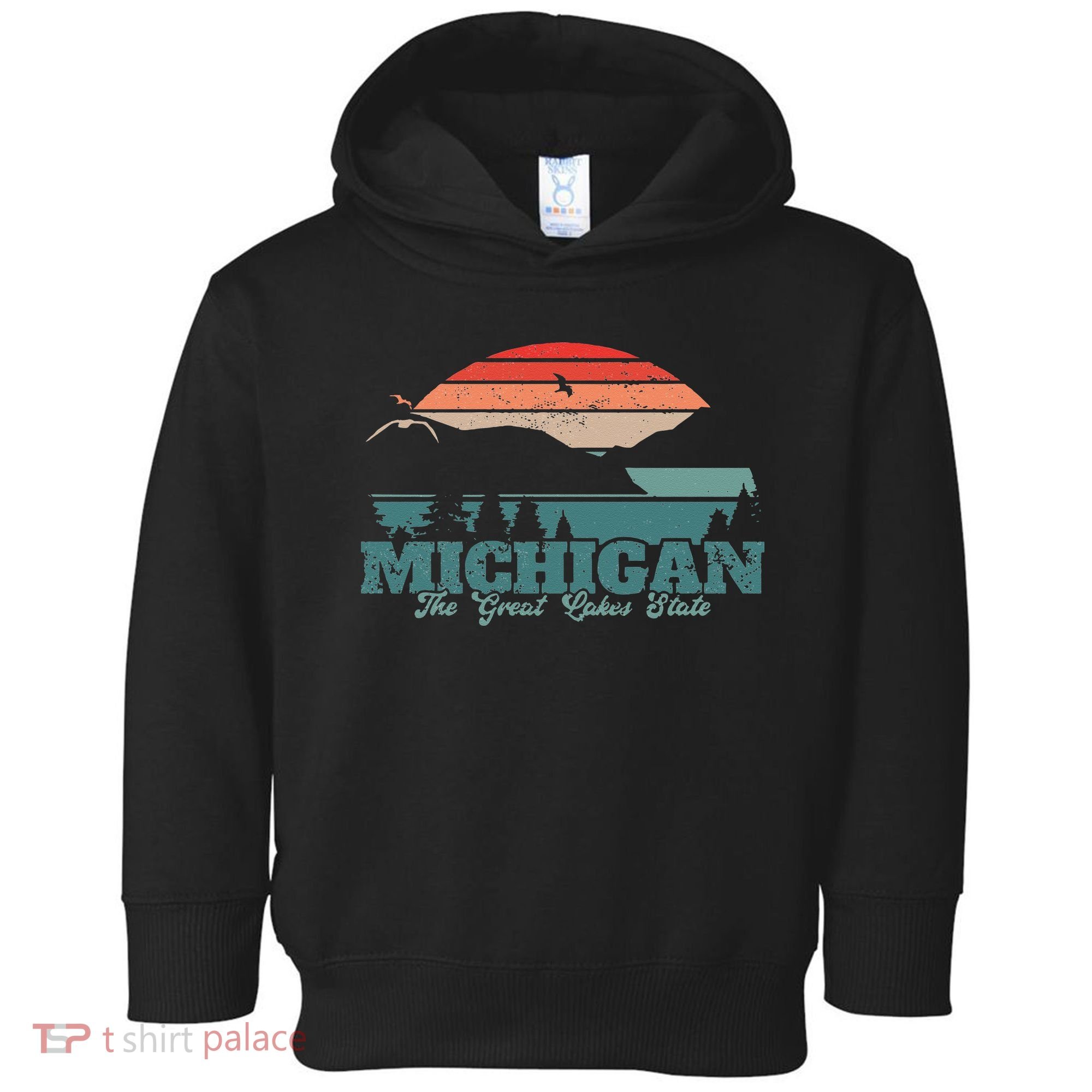 Michigan Lake The Great Lakes State Proud Michigander Toddler Hoodie