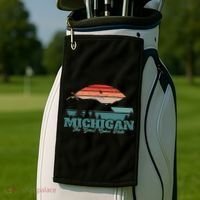 Michigan Lake The Great Lakes State Proud Michigander Golf Towel thumb 2