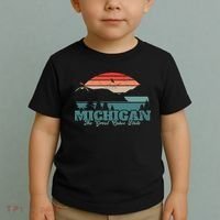 Michigan Lake The Great Lakes State Proud Michigander Toddler T-Shirt thumb 2