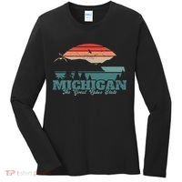 Michigan Lake The Great Lakes State Proud Michigander Women's Long Sleeve Shirt thumb 0